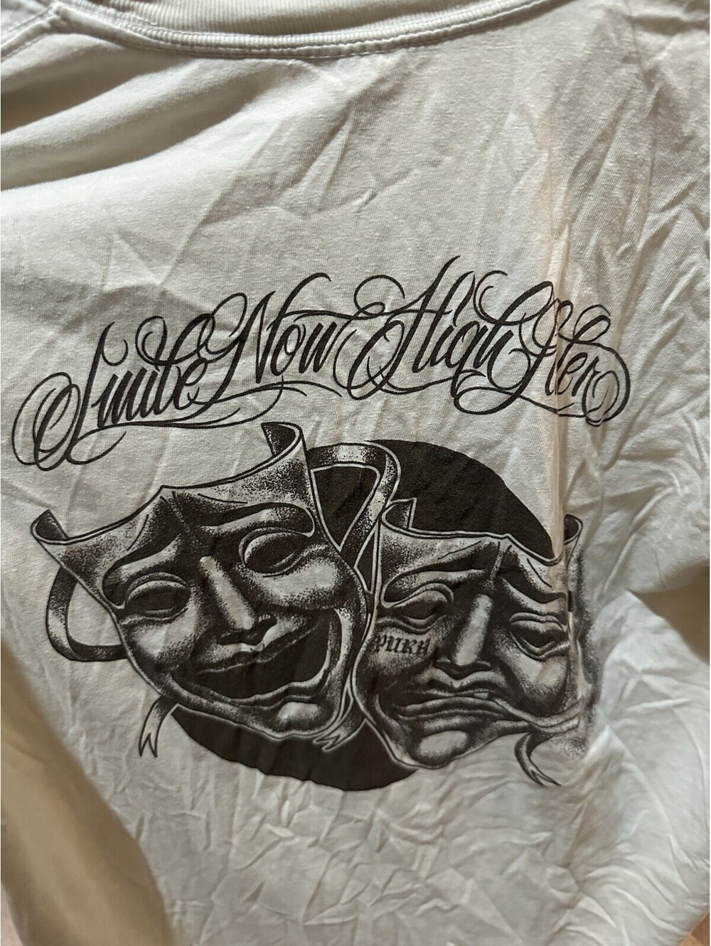 Comfort Colors Graphic T Shirt Mens XL Streetwear Back Print Masks Tee